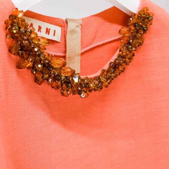 Marni Beaded Collar Wool Tee - Picture 6 of 13